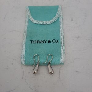 Tiffany & Co Elsa Peretti Sterling Silver Teardrop Earrings